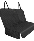 Back Seat Protector For Compact Cars And Small SUVs, 900D Oxford Waterproof, Non Slip, Tailored Rear Split Bench Cover, black, side view.