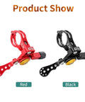 Red and black 22.2mm Dropper Post Lever For Mountain And Road Bikes, adjustable aluminum alloy handlebar shifter