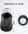 Bike Wheel Hub Tool For DT Swiss Star Ratchet Systems dimensions and details, Cr V material, compatible with DT 240S 240 340 350 440 540.