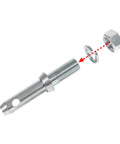 Cat 1 Draw Pin For 3 Point Hitch Tractors, Five And A Half Inch, Heavy Duty with hex nut and lock washer for secure attachment