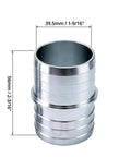 One And A Half Inch Hose Barb Splice Coupler Kit Aluminum Repair Fittings showing dimensions