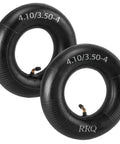 Two Pack 4.10/3.50-4 Inner Tubes With TR-87 Bent Valve Stem For Wheelbarrows, Hand Trucks, Dollies, Wagons, Garden Carts And Lawn Mowers
