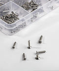 Massive 1190 Piece Micro Screw Kit with M1.4 M1.7 M2 M2.5 Countersunk Phillips Screws for Glasses Watches Laptops Electronics Repair