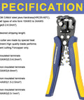 Must Have Marine Wiring Kit With Heat Shrink Ring Connectors 260 PCS Tinned Red Copper AWG 22 10 And A Crimping Tool, specifications and features image.