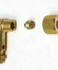 Durable Brass Unloader Valve For Industrial Air Compressors Garage Ready 90 Degree Elbow Replacement Fits Import Two Stage Pumps