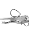 Side view of Pro Grade Heavy Duty Auto Body Frame Pulling Clamp with Extra Wide Duckbill Jaw and Adjustable Locking Sheet Metal Clamp Pliers
