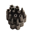 Top Tier 12 Piece Torx Screwdriver Bits Set T6 To T40 Alloy Steel With Four Inch Hex Shank Perfect For Your Drill Driver And Woodworking Projects That Need A Solid Grip. 12-piece Torx bit set T6-T40 alloy steel