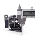 Close-up of a 12 Pack Heavy Duty Self Locking Hinge for Folding Tables, measuring 2.57 inches, showcasing steel construction.