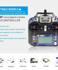 Flysky FS-i6 6CH 2.4GHz AFHDS 2A RC Transmitter With FS-iA6B Receiver for drones and aircraft, front view display