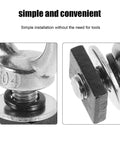 T Slot Bolt Tie Down Anchor M8 Eye Bolt Hardware Kit For Roof Rack Track Universal Mounting Accessory For Cargo Kayak Canoe And Truck Bed Secure Gear Fast, stainless steel M8 eye bolt close-up