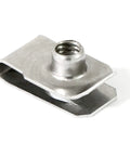 Forty Pack Quarter Inch By Twenty Thread Stainless Steel U Nuts Clip On Panel Mounting Hardware, solid metal clip for auto repairs.