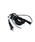 Rock Solid Oem Replacement Power Cord Eight Foot 16 2 Straight Blade Extension Cable For Power Equipment smooth operator, black cord.