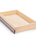 Smooth Ride Soft Close Wooden Drawer Organizer 13 By 21 Inches For Kitchen Cabinets with pullout slide.