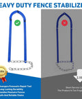 Heavy Duty Fence Repair Tool For Quick Fixes And Barbed Wire Fences Durable Fence Stretcher For DIY Projects Easy Tightening And Restoration Pro Grade Fence Fixer That Gets The Job Done