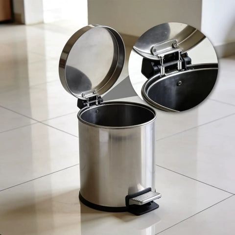Soft Close Dampers For Trash Can Lids, Heavy-Duty 55-59N Hydraulic Quiet Closer Mechanism, stainless steel kitchen bin