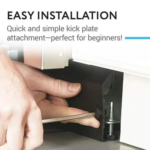 Installing a Dishwasher Kick Plate Clips Black D Shape One Size Universal Fit No Fuss Easy Install Fits Kenmore KitchenAid Whirlpool