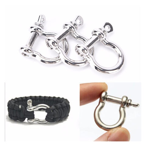 Stainless Steel D Shackle Screw Pin 10 Pcs Lot Heavy Duty Shackles For Paracord Outdoor Camping Survival Rope Bracelets Towing Off Road Recovery Construction Multi Use