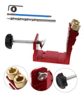 Pocket Hole Jig For Woodworking With Quick Clamp And Drilling Locator Guide Rail, Accurate Punching With 15 Degree Inclined Holes