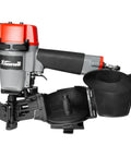 Coil Siding And Roofing Nailer For DIY Pros - Pro Grade Pneumatic 16-Degree Nail Gun with open magazine for 7/8 to 1-3/4 inch nails