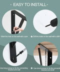 16 Pack Beefy Heavy Duty L Shaped Shelf Brackets installation steps with drill and screws