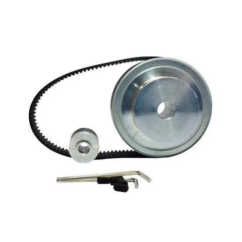 Gear Up With This Timing Belt And Pulley Kit Featuring 50 Teeth Aluminum Big Pulley And 25 Teeth Small Pulley 3M Pitch 276 Belt