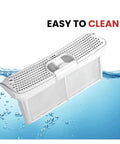 Lint Filter Replacement For Heat Pump Laundry Dryer And Washing Machine Fit 00656033 Spec No Tools Needed Easy Hand Swap Traps Fabric Scraps And Tiny Lint To Cut Buildup white mesh filter, easy to clean
