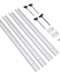 Woodworking T Track And Slider Kit Pro Grade Aluminum Miter Track Jig With Four Sliders Four Screw Rods And Twelve Screws Scratch Proof