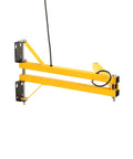 40 Inch Loading Dock Arm With Dual Square One And A Half Inch Steel Tubing, 120 Volt Power, Two Embedded Outlets, Rotates 210 Degrees