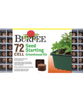 Indoor Seed Starting Kit With Dome Greenhouse For Herbs, Veggies And Flowers, Includes Two 36 Cell Trays, Water Reservoir, 72 Coir Pellets
