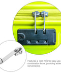 Double Layer Explosion Proof Zipper Pull Replacement Tabs With Lock Hole For Suitcase Luggage Repair on yellow suitcase lock