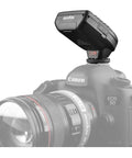 XProC Canon TTL Wireless Flash Trigger With 1 To 8000s High Speed Sync mounted on Canon camera