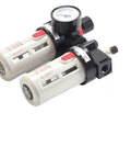 Oil Water Separator Filter Regulator FRL Combination for Air Compressors Pro Grade Heavy Duty Metal Body Durable Air Treatment Unit