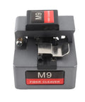 Heavy Duty Fiber Optic Cleaver With Auto Knife Return, compact design for easy handling and precision cutting of 0.25mm to 3mm cables.