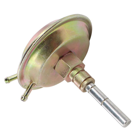 Side view of NewYall front axle 4WD vacuum actuator, metallic housing with shaft and fittings