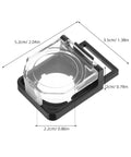 2 Pack Push Button Switch Guard 22mm 0.87 Inch Waterproof Dustproof Safety Cap Protector for PC visible dimensions
