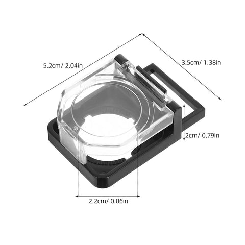 2 Pack Push Button Switch Guard 22mm 0.87 Inch Waterproof Dustproof Safety Cap Protector for PC visible dimensions