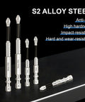 12-Piece High Magnetic Screwdriver Drill Bit Set With Non-Slip, Impact-Resistant Bits Includes 25, 50, 65, 70, 90, 150mm Sizes