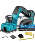 Premium Cordless Electric Planer Brushless Motor Handheld Wood Trimmer Fits Standard 18V Batteries, no battery included.