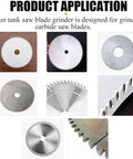 various carbide saw blades showcased for Professional Grade Circular Saw Blade Sharpener With Adjustable Rotary Mill Grinding Attachment.