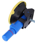 3 Inch Hand Pump Vacuum Cup Dent Repair Tool With Heavy Duty Suction Cups DIY Ready Easy To Use Portable Industrial Grade Body Repair For Cars Trucks Boats And Appliances, blue handle close-up