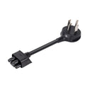 Sweet Plug Play Nema 14-50 Ev Adapter Custom Made For Tesla Gen 2 Mobile Chargers With Ten Inch Cord next to standard plug.