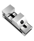 Heavy Duty CNC Machine Vise With Single Handle Quick Catch, 3.5 Inch Steel Parallel Vises showing a close-up view of the steel jaws.