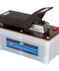 Air Powered Hydraulic Pump With Foot Control Delivers 10,000 PSI For Rams, Presses, And Hydraulic Pullers, Two Stage Release