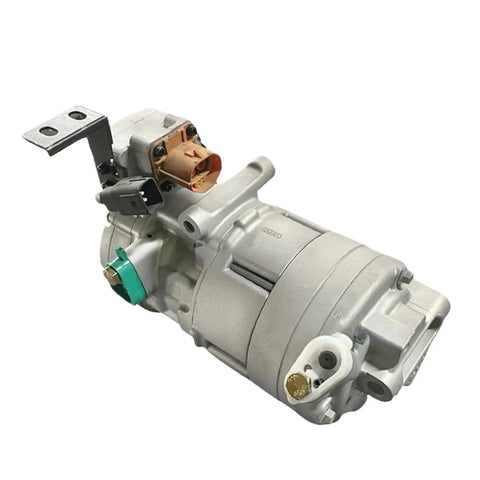 Slick Electric Air Conditioning Compressor For Kia Niro Plug In Hybrid 1.6L showing connectors, mount bracket and compact design.