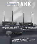 True Diversity UHF Wireless Microphone System With Auto Scan And 1000 Tunable Channels Single Cordless Handheld Mic