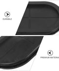 4 Pack Black Rubber Grommets Hole Plug Kit For Wire Protection And Dustproof Sealing Easily Cuttable Oval Wire Gasket close-up