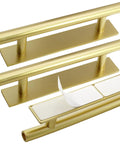 10 Pack Self Adhering Push Pull Handles ABS Plastic For Wardrobe Cabinets Drawers Gold Finish