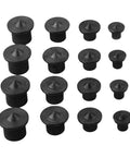 Woodworking Dowel Center Point Set 16 Piece For Precise Tenon Alignment In Wood 6mm 8mm 10mm 12mm Steel Dowel Centers Black