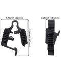 12-Pack Low Voltage Landscape Wire Connectors for Outdoors with dimensions 1.77x2.36x0.53 inches, Easy Lock-In Fasteners shown.