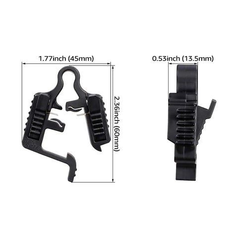 12-Pack Low Voltage Landscape Wire Connectors for Outdoors with dimensions 1.77x2.36x0.53 inches, Easy Lock-In Fasteners shown.